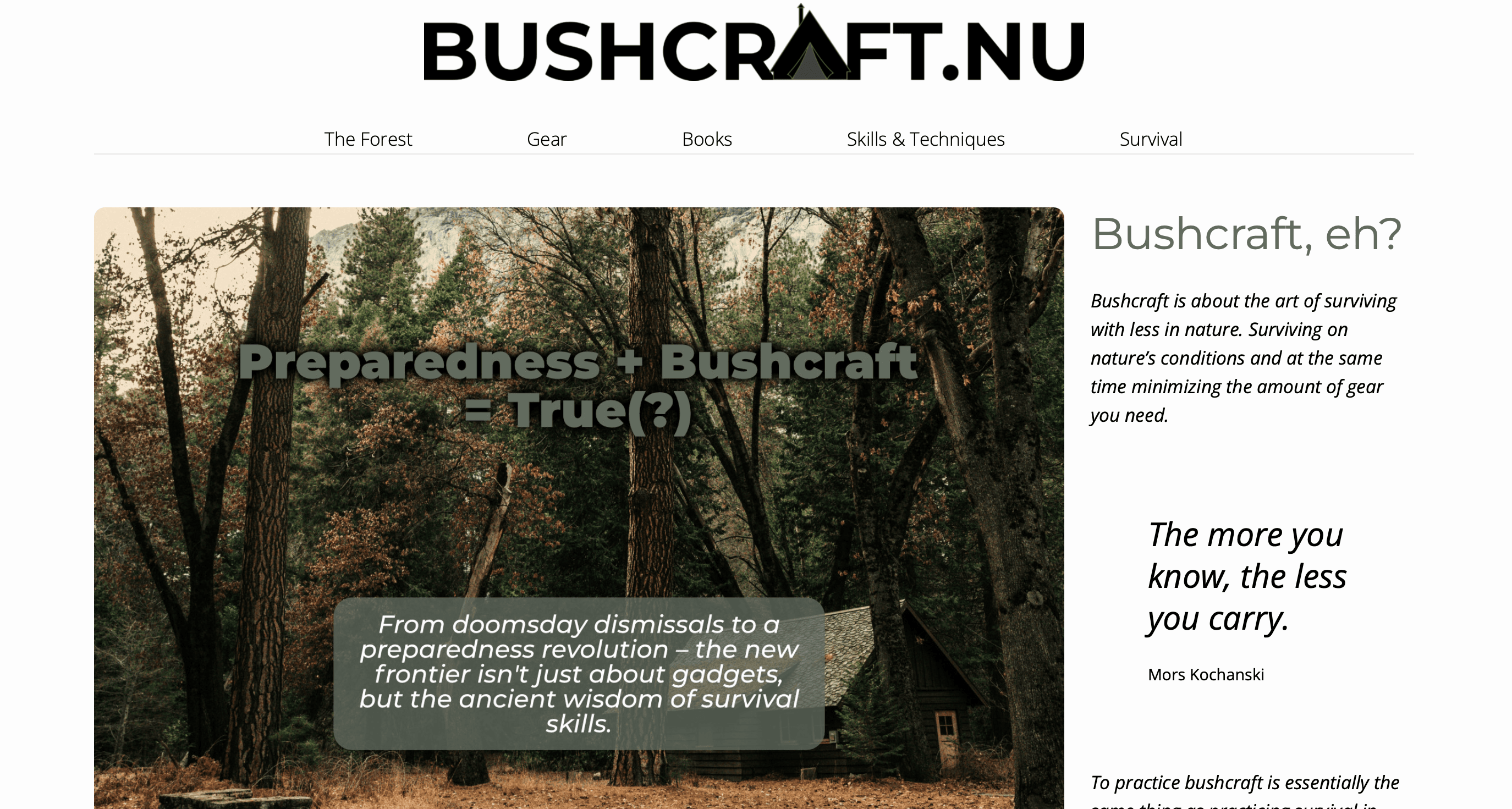 Bushcraft.nu – hero