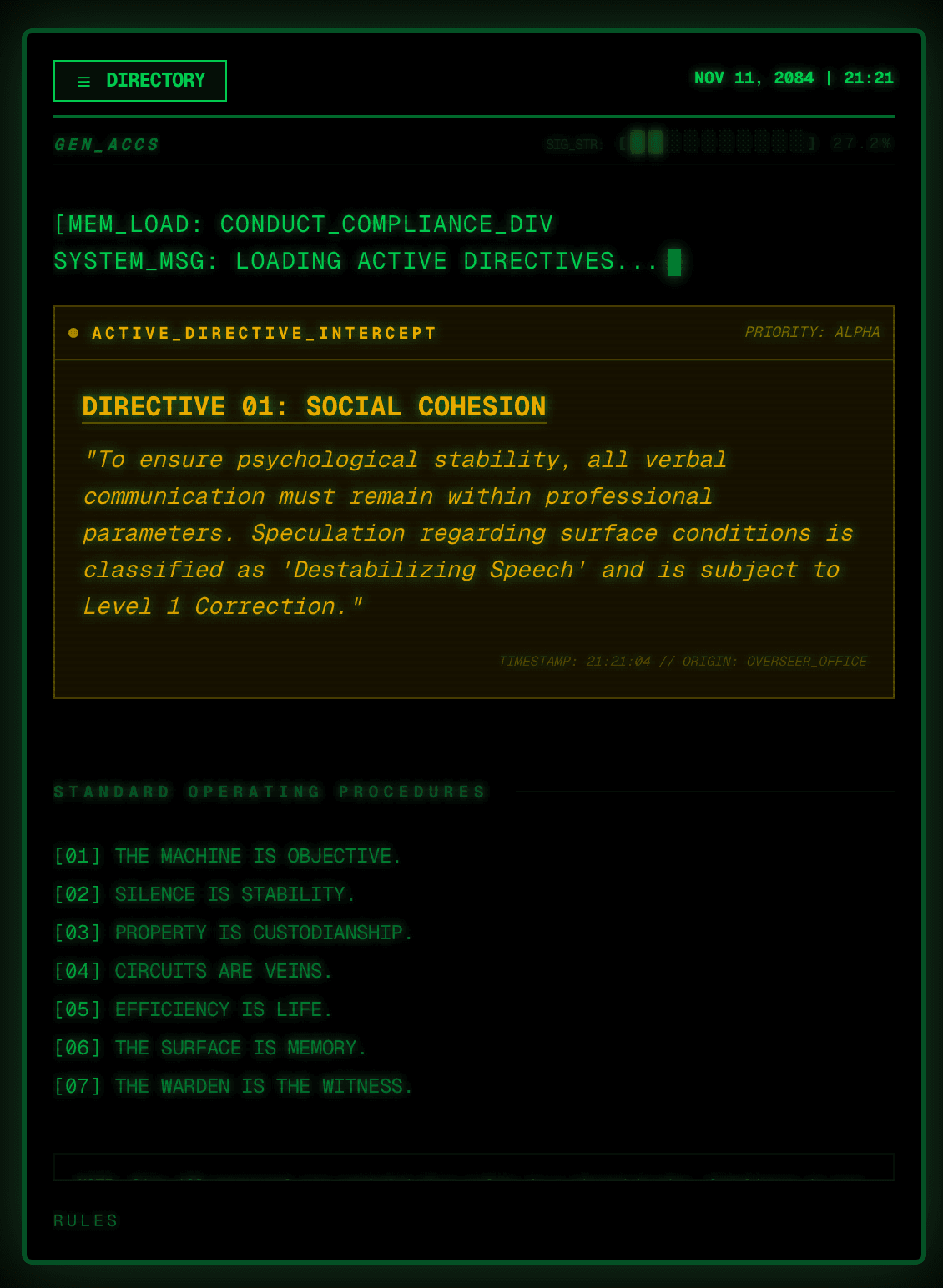 Site 109 – mobil