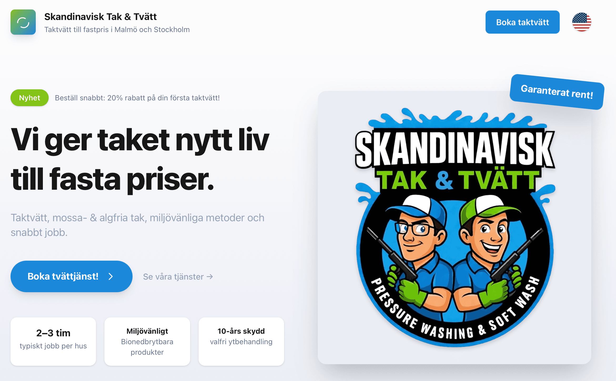 Skandinavisk Tak & Tvätt – hero