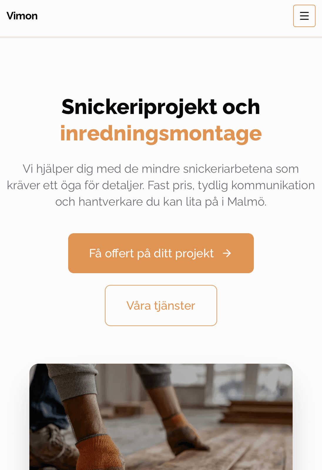 Vimon Bygg – mobil